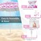 4-Piece Beach Umbrella Set with 2 Foldable Chairs and Picnic Blanket